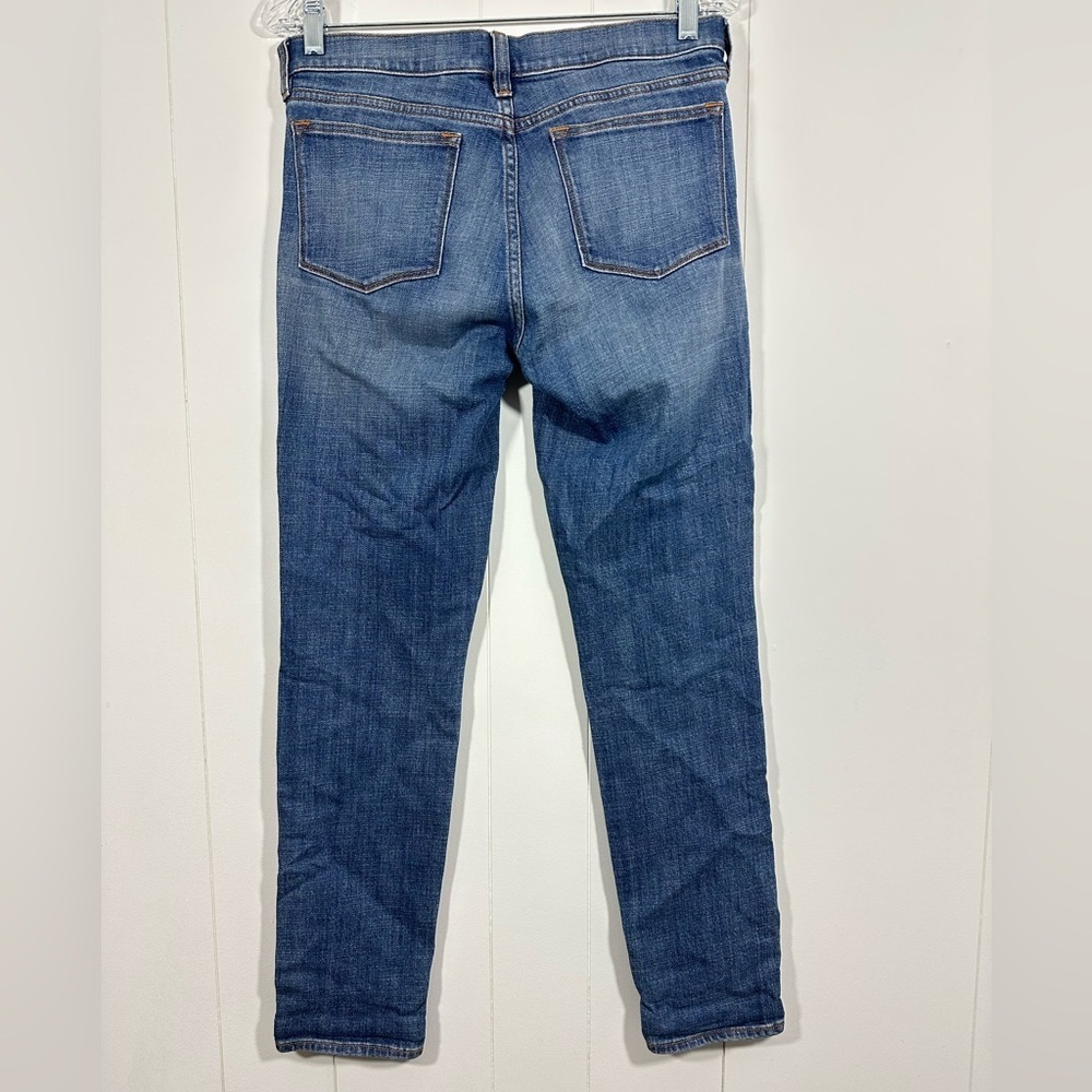 J Crew Size 28 Women's Skinny Stretch Mid Rise Denim Blue Jeans Style 02643 - Picture 4 of 11